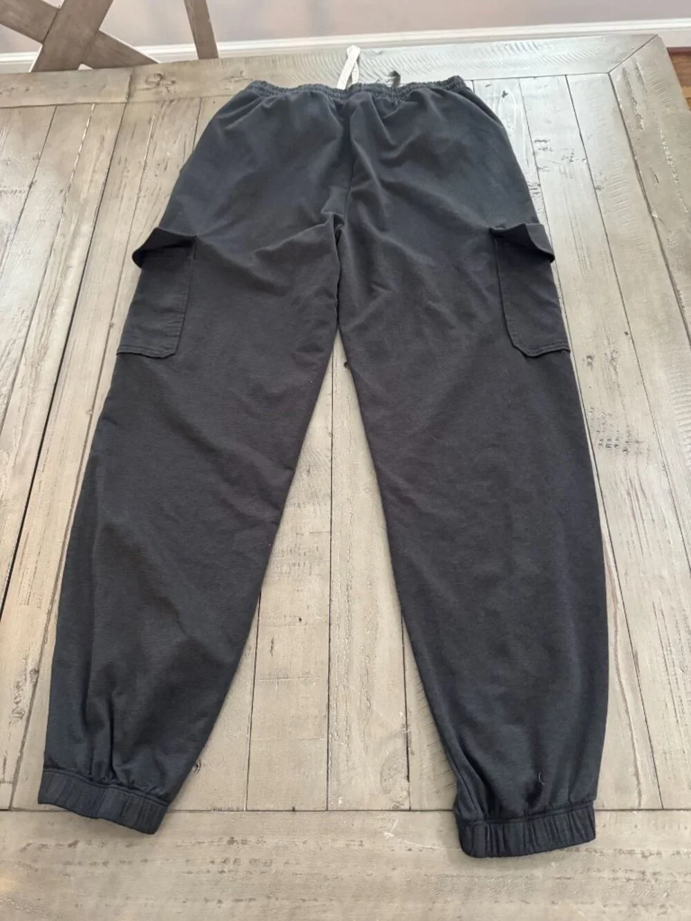 VUORI Boyfriend Cargo Sweatpant Black Heather Joggers Size Small
